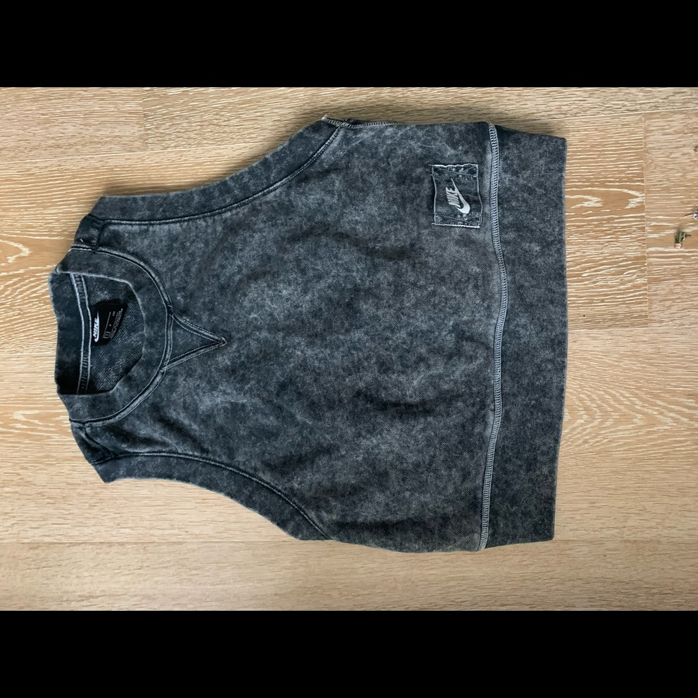 Grey Nike multi-purpose tank top.